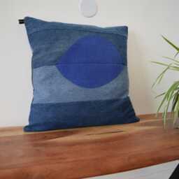 Denim Pillow Cover 18''x 18'' - thumbnail 3