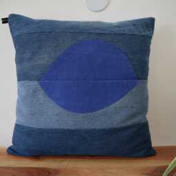 Denim Pillow Cover 18''x 18'' - thumbnail 2