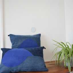 Denim Pillow Cover 18''x 18'' - thumbnail 4