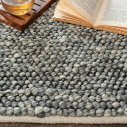 Hand Woven Chunky Braided Knitted, Modern Style Wool Area Indoor Rug. Entryway Or Runner Customisation Available - The Rug Baket - thumbnail 3