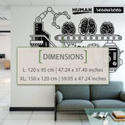 Human Resources Wall Decal Office Decor, Business Process - thumbnail 2