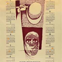 Palestine 1979 Plo Calendar Poster - Japanese Edition - thumbnail 2