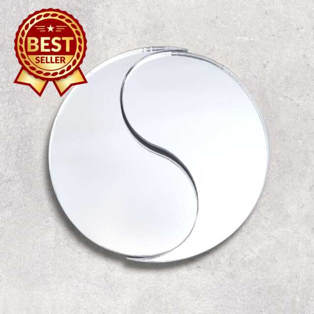 Yin & Yang Acrylic Mirror Wall Art - Many Size, Colour Options - Bespoke Items Made - image 1