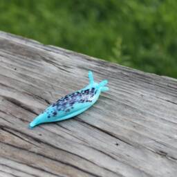 Spotted Slug Glass Sculpture Glass Slug Lampwork Glass Animals Handcrafted Snail - thumbnail 4
