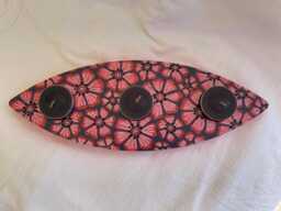 Oval Candle Holder For 3 Tea Lights - thumbnail 1