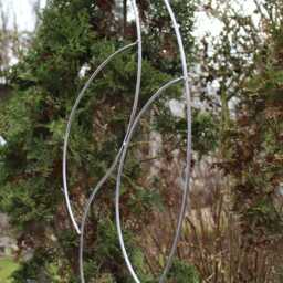 "Abstract Modern Large Steel Metal Sculpture Artist Unique ""Teardrop"" " - thumbnail 3