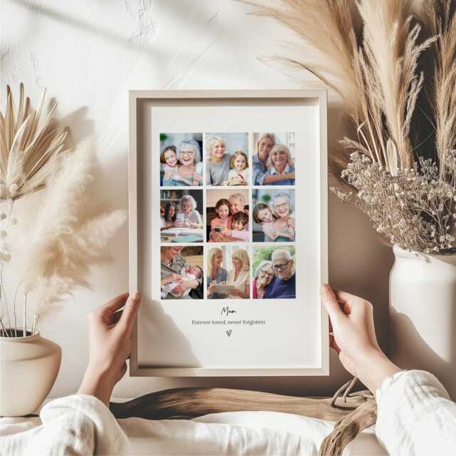 Cornice Portafoto Commemorativa 20x14 Cm - Always On My Mind Forever In My Heart - Regalo Per Perdita - 2