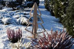 Modern Wood Christmas Tree Scandinavian Diy Table Decor Winter Decoration Alternative Plywood Cat Safe - thumbnail 1