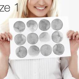Wall Decals Watercolor Circles, Shades Of Grey, Tile Decals, Furniture Hand-Painted Dot Home D??cor - thumbnail 2