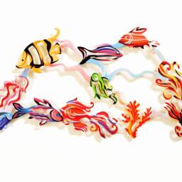 Nature-Inspired Charm Fish Metal Wall Sculpture - thumbnail 2