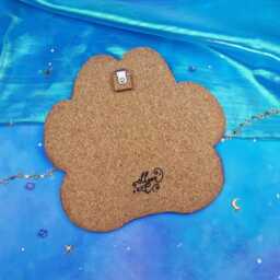 Paw Corkboard Display - Enamel Pin Board Cute Wall Decor Handmade Kawaii Gift Acrylic Painted Collector Cozy Aesthetic - thumbnail 2