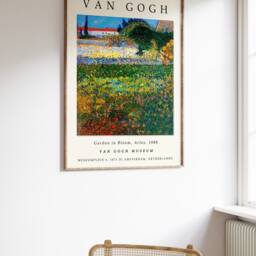 Van Gogh Exhibition Poster, Garden in Bloom - Arles, Art Print, Floral Wall Art, Gift, A1/A2/A3/A4 - thumbnail 2
