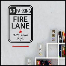 Usa Wall Decal - Fire Lane No Parking Decal - thumbnail 2