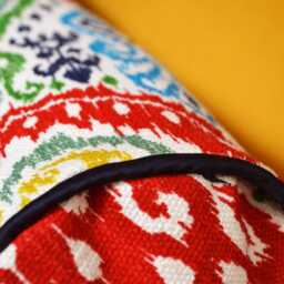 Bolster 50x18cm - Handmade in France Upholstery Fabric - thumbnail 3