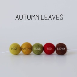Felt Ball Garland - Wool Nursery Decor Pom Pom Baby Room Fall Autumn Felt - thumbnail 2