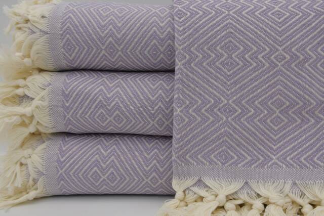 "Turkish Blanket, Turkish Throw, Organic Cotton Blanket, Soft Throw, 79""x95" - image 1