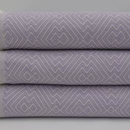 "Turkish Blanket, Turkish Throw, Organic Cotton Blanket, Soft Throw, 79""x95" - thumbnail 3