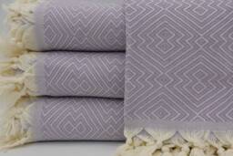 "Turkish Blanket, Turkish Throw, Organic Cotton Blanket, Soft Throw, 79""x95"