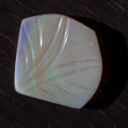 Opal Green Flower Carving - 5.6 Cts - thumbnail 3