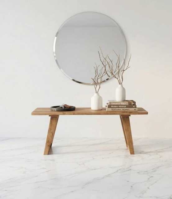 Handmade Rustic Farmhouse Style Coffee Table Made From Reclaimed Teak Wood - image 1