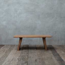 Handmade Rustic Farmhouse Style Coffee Table Made From Reclaimed Teak Wood - thumbnail 3