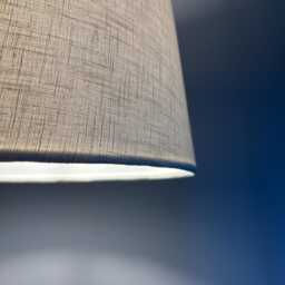 Off-White Linen Lampshade, French Drum Empire Shade - thumbnail 3
