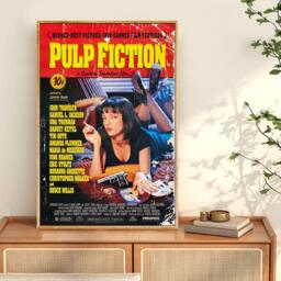 Pulp Fiction Movie Poster, Movie Prints For Cinema Rooms, Wall Art Decor Print, Film Posters, Custom Photo Print - thumbnail 1