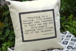 Personalized Pillow, Teachers Gift, Appreciation Teacher Pillow, Student Classroom, Teacher Appreciation - Personalized Pillow - thumbnail 1