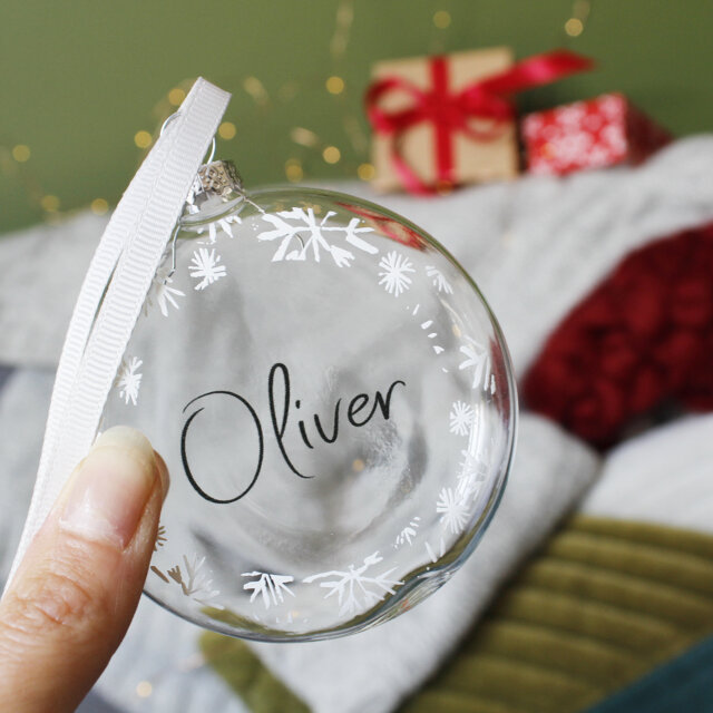 Christmas Personalised Name Bauble - image 1