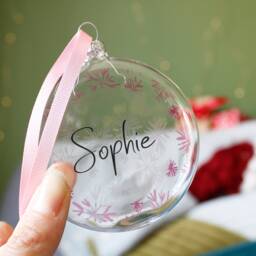 Christmas Personalised Name Bauble - thumbnail 2