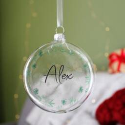 Christmas Personalised Name Bauble - thumbnail 4
