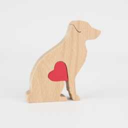 Personalized Wooden Nova Scotia Duck Tolling Retriever Figurine, Dog Memorial Remembrance Gift For Owner - thumbnail 2