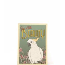 Australian Cockatoo Poster - Vintage Inspired Australiana Art Print - thumbnail 2