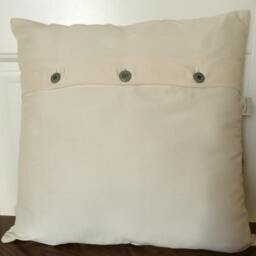 Felt Cat's Tail Applique Pillow Cover Meadow Grass Accent Cushion - thumbnail 2