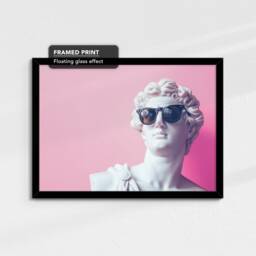 Roman Marble Statue Sunglasses Landscape Abstract Oil Painting Framed Poster Print Canvas Wall Decor Art Bedroom Home Interior Gift - thumbnail 2
