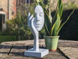 Abstract Woman Sculpture, Marble Filament, Modern Home Decor - thumbnail 1