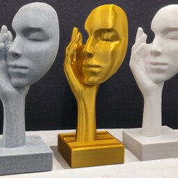 Abstract Woman Sculpture, Marble Filament, Modern Home Decor - thumbnail 4
