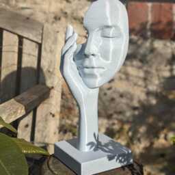 Abstract Woman Sculpture, Marble Filament, Modern Home Decor - thumbnail 2