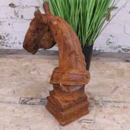 Rusty Horse Head Garden Ornament 45cm - thumbnail 4