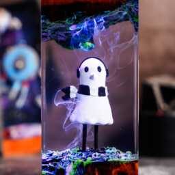 Oyasumi Punpun Resin Lamp, Night Light, Handmade Anime Manga Decor, Gift For Him, Geek Gift, Christmas Idea, Kids - thumbnail 3
