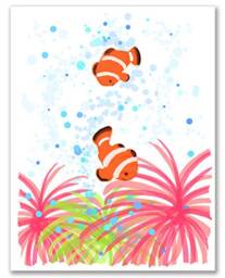 Clownfish - Art Print 8x10 13x19 - thumbnail 2