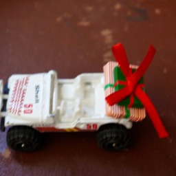 Altered, Corgi, White, Jeep, Toy, Collectible, Car, With Gifts, Christmas, Ornament, Decoration, Stocking Filler, Gift, Dad, Husband, Son - thumbnail 2