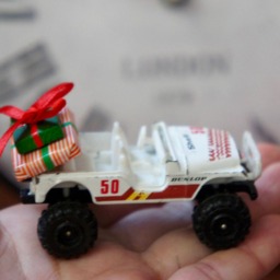 Altered, Corgi, White, Jeep, Toy, Collectible, Car, With Gifts, Christmas, Ornament, Decoration, Stocking Filler, Gift, Dad, Husband, Son - thumbnail 4