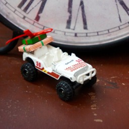 Altered, Corgi, White, Jeep, Toy, Collectible, Car, With Gifts, Christmas, Ornament, Decoration, Stocking Filler, Gift, Dad, Husband, Son - thumbnail 3