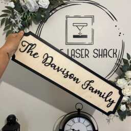 The Surname Family With Names -Street Sign 3D Look -Personalised Wall Mount - New Style Home Decor Gift Birthday Wedding Christmas - thumbnail 2