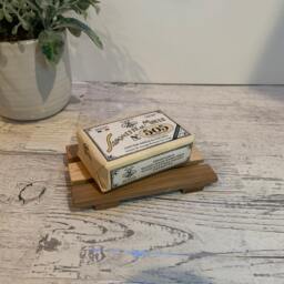 Wood Slotted Soap Dish, Custom Made From Reclaimed Assorted Woods Any Color. Customized Soap Dish - thumbnail 2