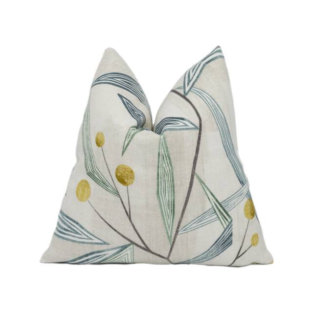 Harlequin - Entity Emerald/Ochre Stunning Geometric Angular Floral Cushion Cover Throw Pillow Designer Home D??cor - image 1