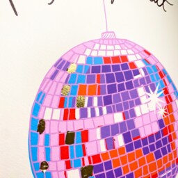 I Love You But I've Chosen Disco - Art Print With Gold Leaf - thumbnail 3