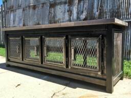 Custom Dex Media Console, Table, Record Player Stand, Vinyl Storage - thumbnail 1