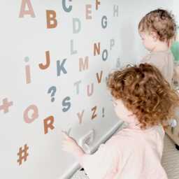 Alphabet Wall Stickers, Abc Decals, Kids Playroom Decor, Montessori Room Educational Learning Decals - thumbnail 2